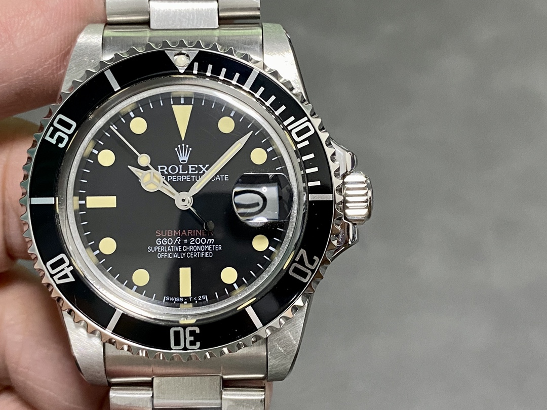 Rolex Submariner 1680 Stainless Steel Case Black Dial 40mm Mens Replica Watch